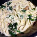 自由キッチン's cooksnap of when they made ツナとほうれん草のクリームうどん.