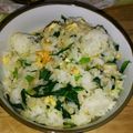 ハモーサ✩385's cooksnap of when they made 小松菜と魚肉ソーセージの簡単チャーハン.
