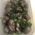 パリトントン's cooksnap of when they made 砂肝の塩レモン炒め.