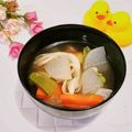 ももちゃんのれしぴ's cooksnap of when they made 免疫力アップ！けんちん汁風すまし汁.