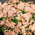 ☆とらねこトラちゃん's cooksnap of when they made 豚コマとほうれん草のあまから和え.