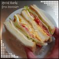 ともみろ's cooksnap of when they made あり合わせ食材で簡単！定番サンドイッチ.