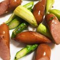 ozameg's cooksnap of when they made 簡単！アスパラとウインナーマーガリン炒め.