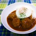 マダムカフェ♡'s cooksnap of when they made 絶品☆ミートボールのデミグラスソース煮.