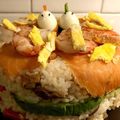 konochin's cooksnap of when they made ひな祭り ちらし寿司ケーキ(^^).