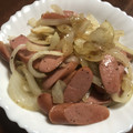 papikun's cooksnap of when they made 新玉ねぎとウインナー炒め.
