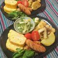 虹色♪︎ちゅーりっぷ's cooksnap of when they made お弁当☆ハムの入った洋風卵焼き.