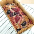 パンダ達の母です。's cooksnap of when they made いちごとブルーベリーのパウンドケーキ.