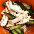 ccccccc7's cooksnap of when they made 胡瓜とささみの胡麻和え.
