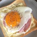 10nmam's cooksnap of when they made ハムエッグ＆マヨチーズ☆トースト.