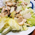 えりぺこ's cooksnap of when they made 簡単！豆腐・きのこ・レタスの塩あん炒め.