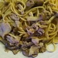いぶみちゅ's cooksnap of when they made 豚コマと玉ねぎの和風パスタ.