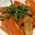 しーな☆彡's cooksnap of when they made 豚バラとトマトのガーリック黒胡椒炒め♡.