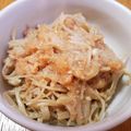 kaori238's cooksnap of when they made レンジで簡単おつまみ✨エノキ明太子✨.