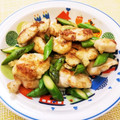 まこり～ぬ☆'s cooksnap of when they made ささみとアスパラの塩麹炒め.