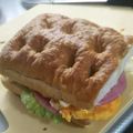 ameうめ's cooksnap of when they made 幸せ朝食♪「フォカッチャサンド」.