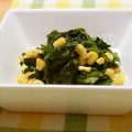 ももいろさくら's cooksnap of when they made ほうれん草とコーンのバター炒め.