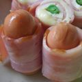 ＭＯＭＯパンダ's cooksnap of when they made ✿赤いウインナーのベーコン巻き✿.