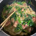 クック9I7Y8X☆'s cooksnap of when they made 簡単！ほうれん草の豆乳味噌クリームパスタ.