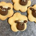 クック7KK3WL☆'s cooksnap of when they made ビニール袋で作るひつじのショーンクッキー.