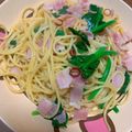 Naaaaao☆☆☆'s cooksnap of when they made ほうれん草とベーコンのペペロンチーノ.