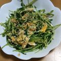 たちんぺ's cooksnap of when they made 簡単副菜　５分で豆苗の炒り玉子.