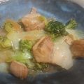 pOwOq's cooksnap of when they made 鳥もも肉とレタスのレモン醤油炒め.