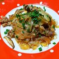 hanaumimin's cooksnap of when they made ご飯が進む♪牛肉と春雨の韓国風炒め.
