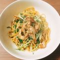 かなりぃむ♡'s cooksnap of when they made 豚と水菜のパスタ 〜柚子胡椒風味〜.