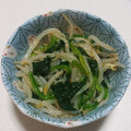 もぐ・ω・くま's cooksnap of when they made 簡単　　5分でもやしとほうれん草のナムル.