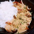 れっさんぱんだ's cooksnap of when they made ◆きのことチキンのカレークリームソース♪.