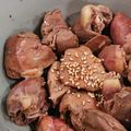 hummered's cooksnap of when they made 炊飯器で簡単✤鶏肝でレバ刺し風.