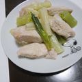 碧きりん's cooksnap of when they made 柔らか☆鶏胸肉と長ネギの塩麹炒め.