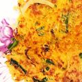 オバビヤブ's cooksnap of when they made 天ぷら粉のにら豚チヂミ.