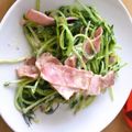 だぁーしゃ's cooksnap of when they made 豆苗ベーコンのキューピーマヨ炒め.