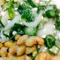 くりすたるけいこ's cooksnap of when they made イカ納豆オクラ丼.