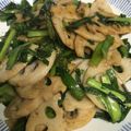 snow012's cooksnap of when they made 蓮根とニラで☆スタミナきんぴら♪.