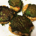 moromi25's cooksnap of when they made 梅ソースで食べるつくねの大葉巻.