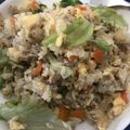 そよ3146's cooksnap of when they made ＊レタスとひき肉の和風チャーハン＊.