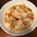 LuckyBerry's cooksnap of when they made 簡単フライパンで☆卵&豆腐丼.