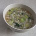 きらり流れ星's cooksnap of when they made 生姜・大根・ねぎ・小松菜の中華風スープ＊.