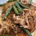すこぶる's cooksnap of when they made ご飯がススム！豚バラとインゲンと春雨炒め.