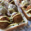 ふたごママちゃん's cooksnap of when they made たこ焼きトースト(●･Θ･●)♡.