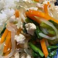 あたむ❤189's cooksnap of when they made 小松菜とひき肉の春雨炒め.