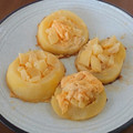 bandereas's cooksnap of when they made りんごの輪を型にして焼きプリン.