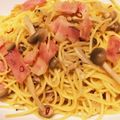yyyui♡'s cooksnap of when they made 簡単！ベーコンとしめじのペペロンチーノ✨.