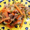 ☆ノンタンまま☆'s cooksnap of when they made 牛肉と野菜のオイスターソース炒め.