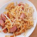 かほus's cooksnap of when they made 節約❗ウインナーもやし炒めの卵丼♪♪♪.