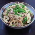 いもざかり's cooksnap of when they made 豚バラ×蓮根しゃきしゃき炒め.
