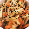 ユズモン's cooksnap of when they made めんつゆで簡単！大根の皮のきんぴら.